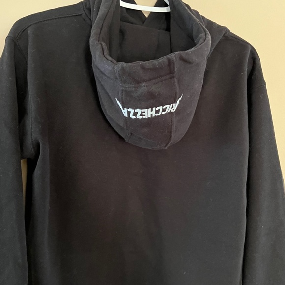 NWOT Ricchezza Chezza World Champs Black Pullover Hoodie Men's Small - Picture 3 of 8